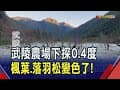 武陵農場清晨剩0.4度草地結冰霜！福壽山楓葉紅美不勝收 空中俯瞰景色驚豔｜非凡財經新聞｜20241130