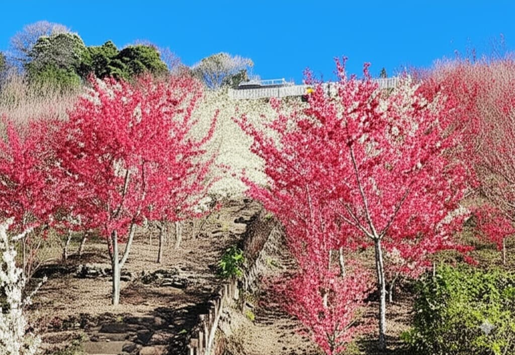 Nantou Renai 62-Step Cherry Blossom Camping Area: A Dreamy Paradise for Spring Cherry Blossom Viewing and Family Camping!
