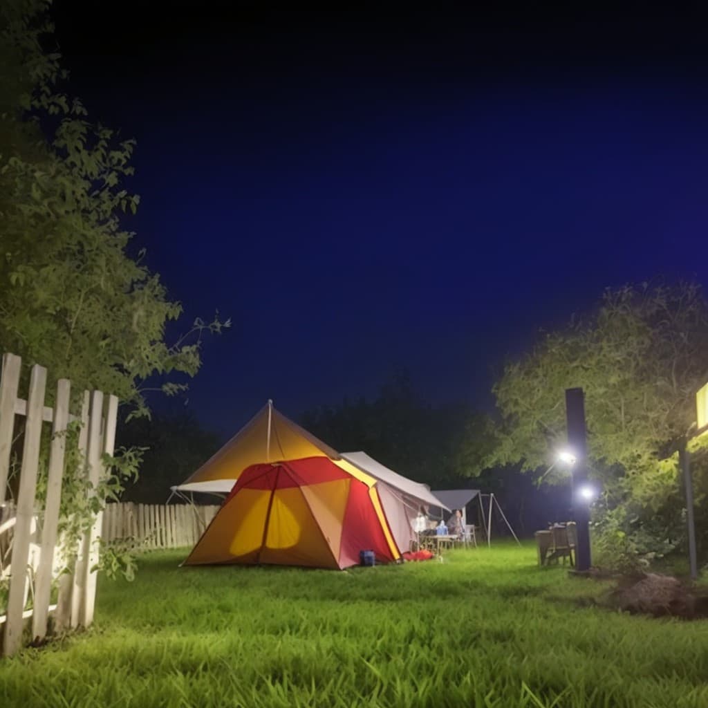 Mountain Forest Cool Camping Area