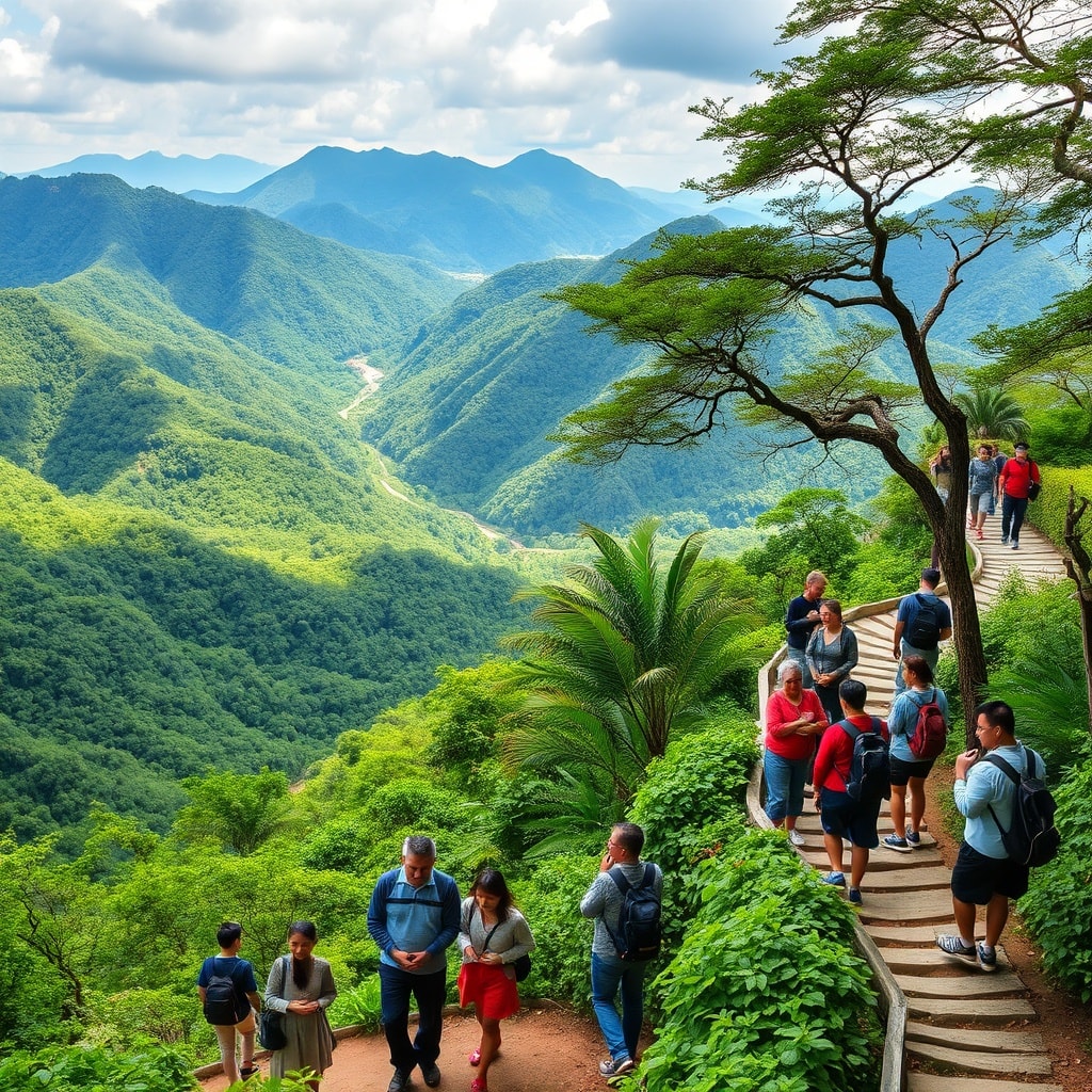 Explore Lion's Head Mountain: A spiritual oasis for 3.42 million visitors, a journey of stunning nature and diverse cultures!
